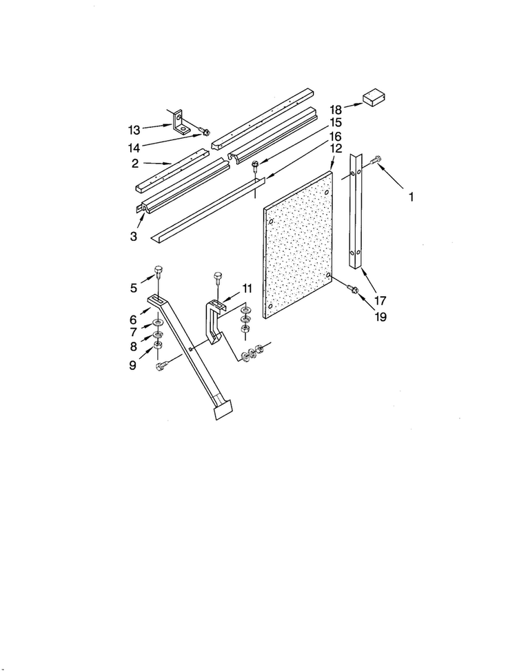 Installation Assembly Diagram and Parts List for CAH24WCR1  Crosley Air Conditioner