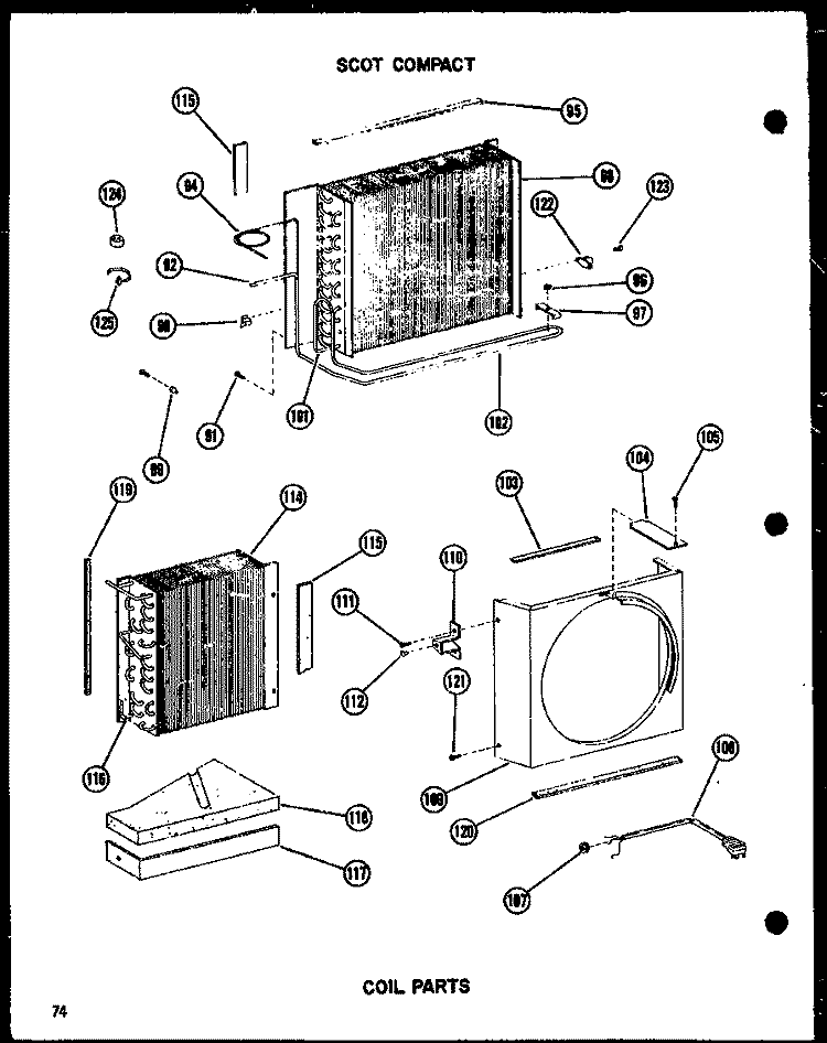 COIL PARTS Diagram and Parts List for 11-5JH P5433666R Amana Air Conditioner