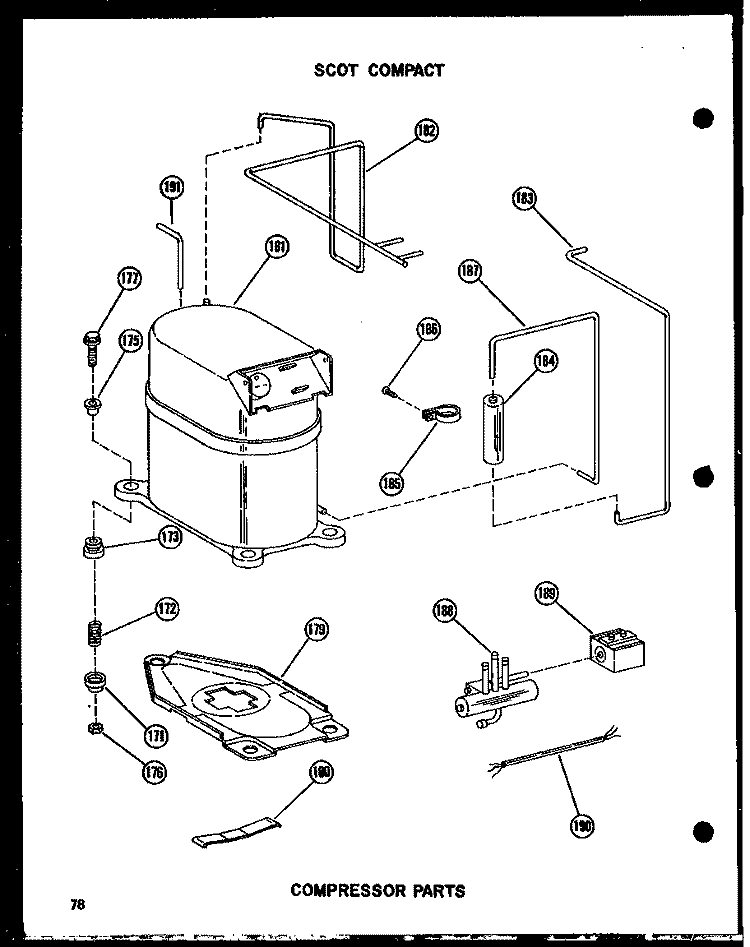 COMPRESSOR PARTS Diagram and Parts List for 11-5JH P5433666R Amana Air Conditioner