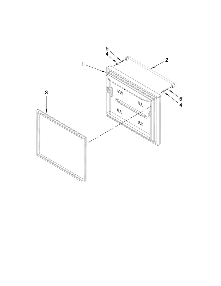 Freezer Door Parts Diagram and Parts List for JFC2089WEP3  Jenn-Air Refrigerator
