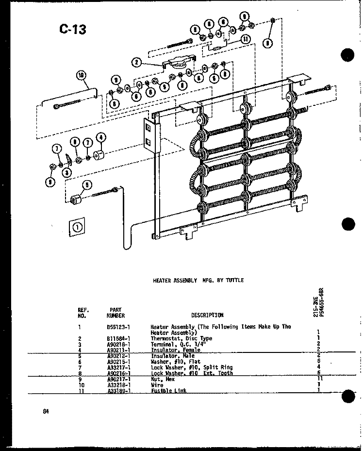 Page 17 Diagram and Parts List for 215-3NE P5465568R Amana Air Conditioner