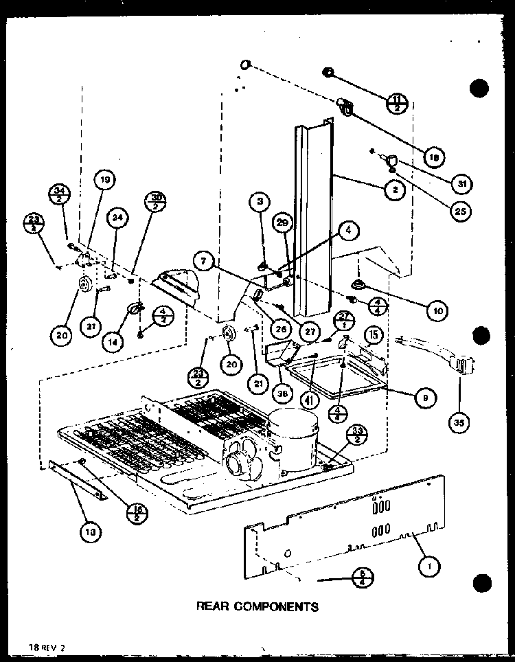 Section 10 Diagram and Parts List for BX20M-P7812520W  Amana Refrigerator