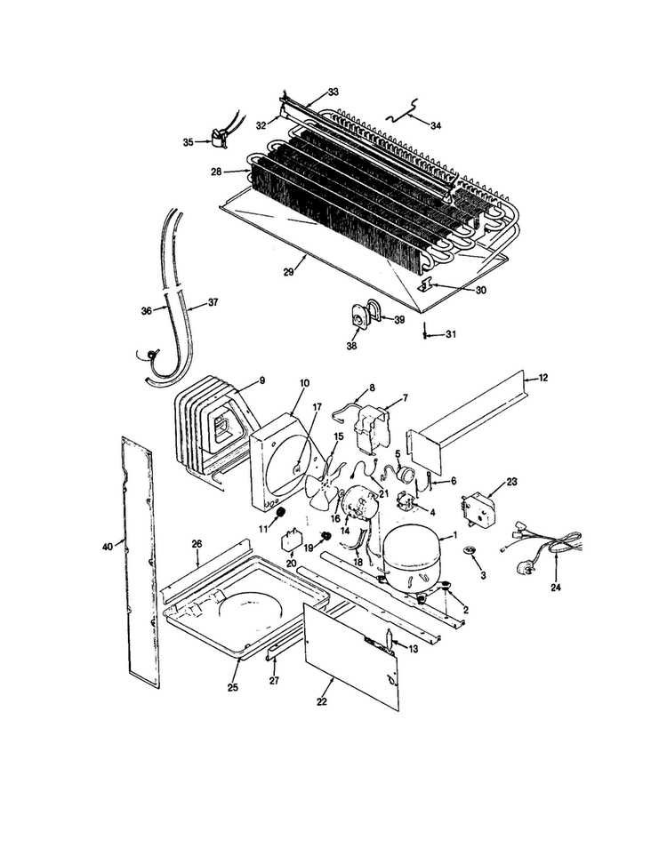 None Diagram and Parts List for RB19KA-3A-AG60A  Magic Chef Refrigerator
