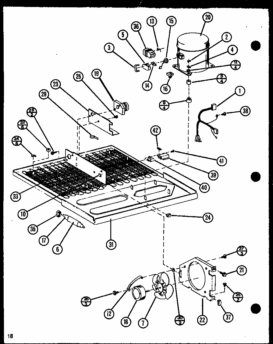 Section 15 Diagram and Parts List for TX18N-P1106212W  Amana Refrigerator