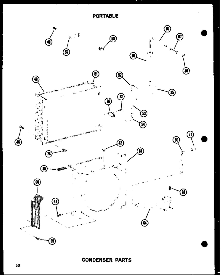 Condenser Parts Diagram and Parts List for 10-2NM P54974-2R Amana Air Conditioner