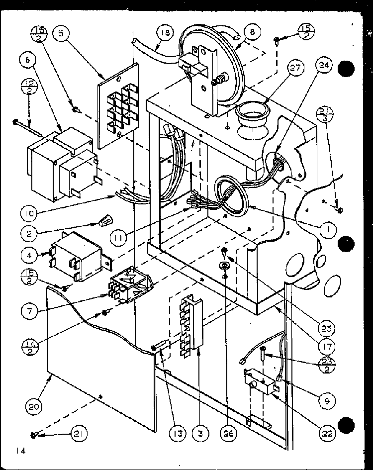 Section 6 Diagram and Parts List for GHI115A35C P6983133F Amana Heater