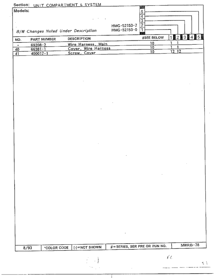Unit Compartment And System Page 3 Diagram and Parts List for 52153-0A  Admiral Refrigerator