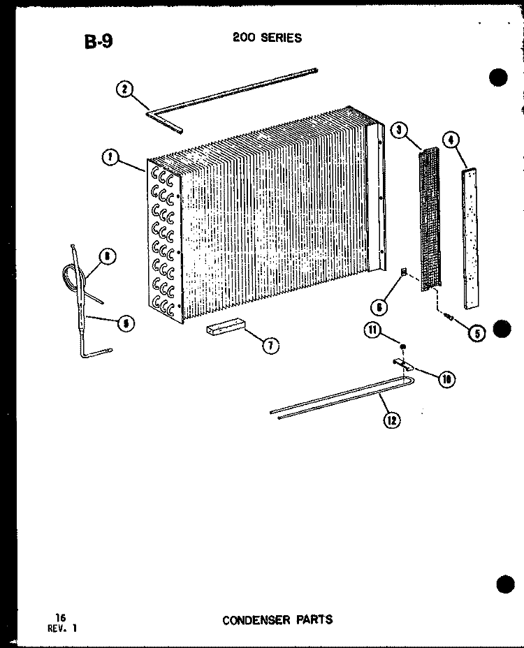 CONDENSER PARTS Diagram and Parts List for 220-3SPK P5541778R Amana Air Conditioner