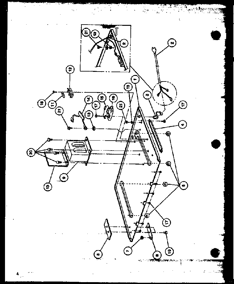 Transformer/magnetron Diagram and Parts List for ML-10 P76804-3M Amana Microwave