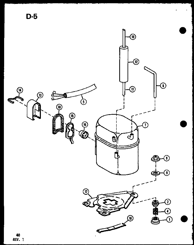 Page 18 Diagram and Parts List for 218-5K P6753506R Amana Air Conditioner