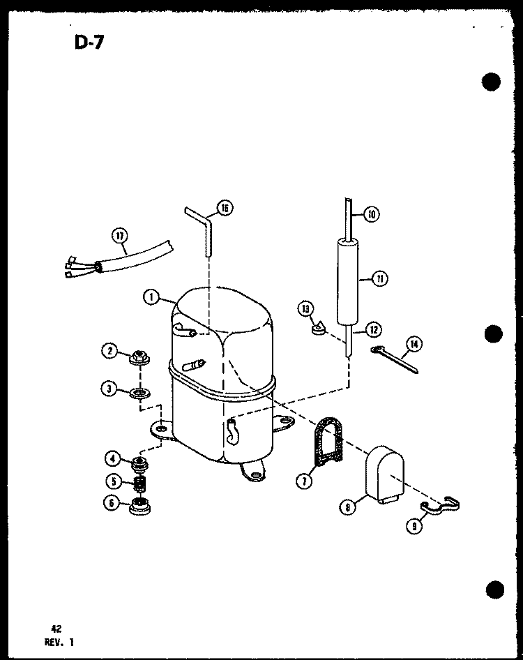 Page 19 Diagram and Parts List for 2183K P6753505R Amana Air Conditioner
