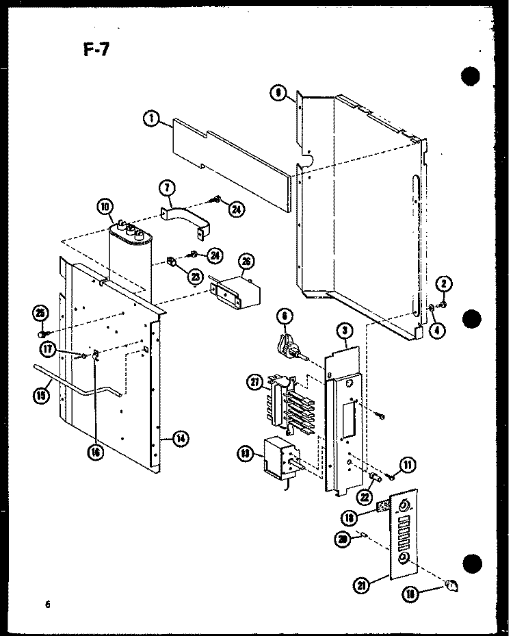 Page 2 Diagram and Parts List for ES2183HEL P6753509R Amana Air Conditioner