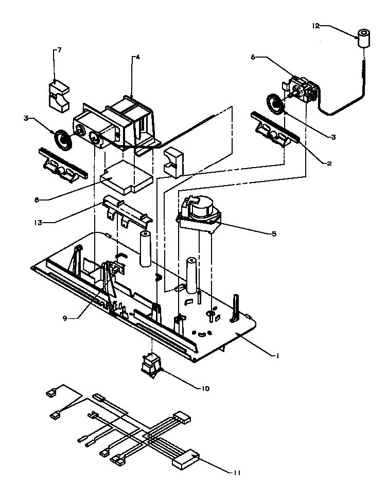 Control Panel Diagram and Parts List for TG18R2-P1181701WW  Amana Refrigerator