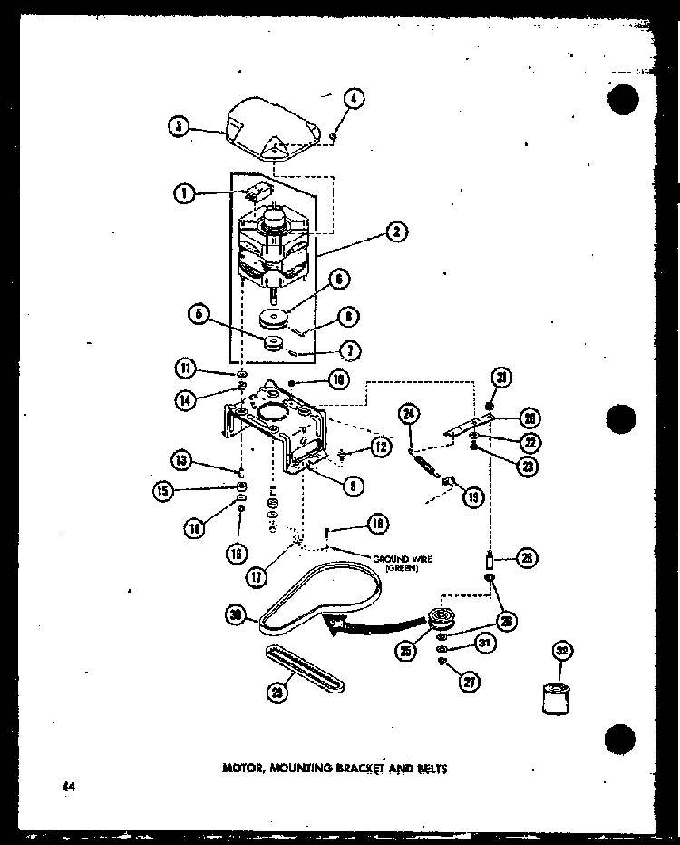Section 7 Diagram and Parts List for TAA200 P75751-8W Amana Washer