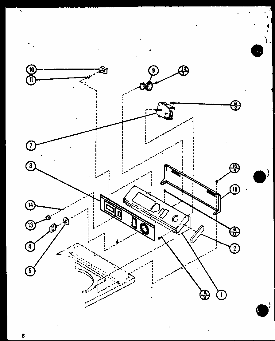 Section 6 Diagram and Parts List for LW2503W P1118410WW Amana Washer