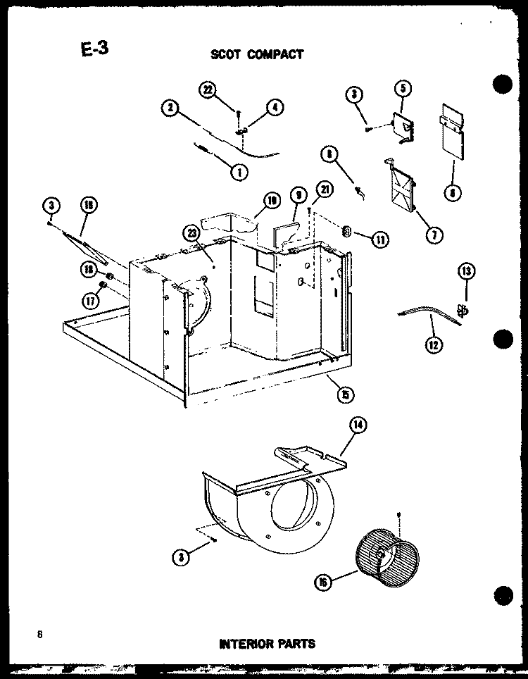 SCOT COMPACT Diagram and Parts List for ES7-2MT P5497457R Amana Air Conditioner