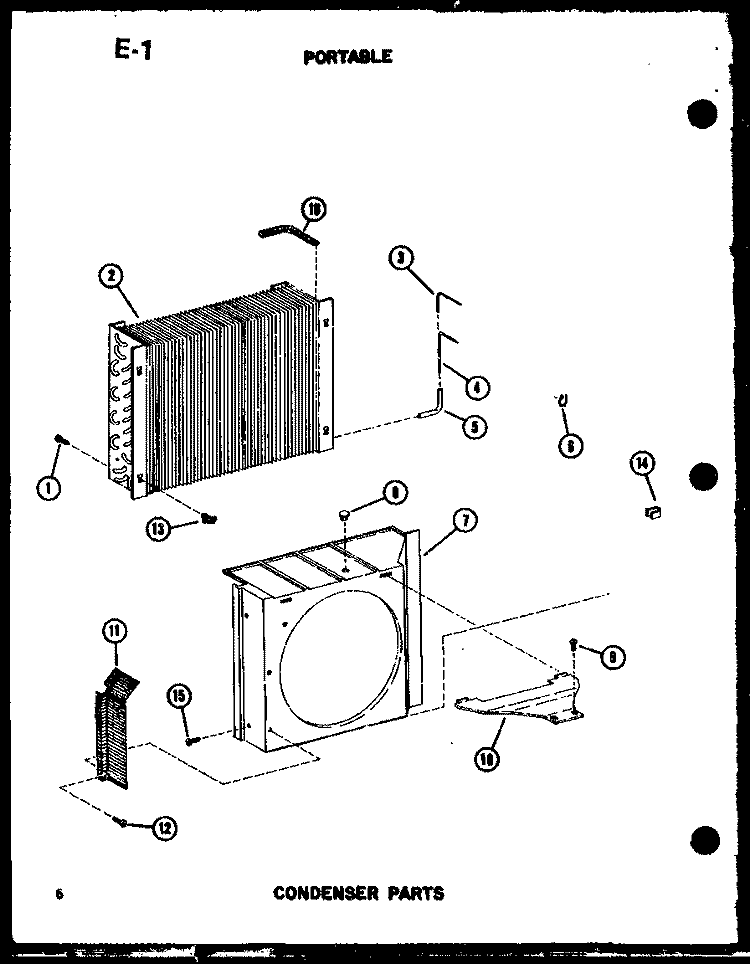 CONDENSER PARTS Diagram and Parts List for ES6P2SPMP P5497235R Maytag Air Conditioner