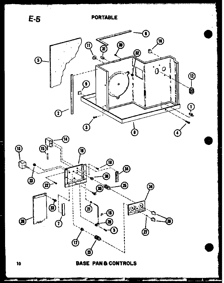 BASE PAN & CONTROLS Diagram and Parts List for ES6P2SPMP P5497235R Maytag Air Conditioner
