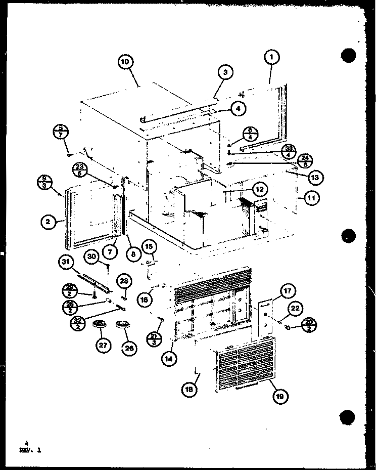 Page 1 Diagram and Parts List for ES5P2MR P9931501R Maytag Air Conditioner
