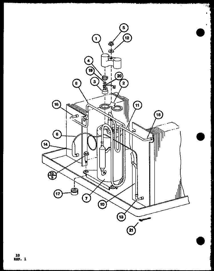 Page 4 Diagram and Parts List for ES5P2MR P9931501R Maytag Air Conditioner