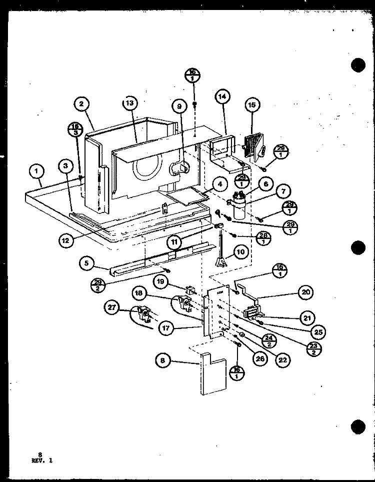 Page 3 Diagram and Parts List for ES8P2MR P6945805R Maytag Air Conditioner