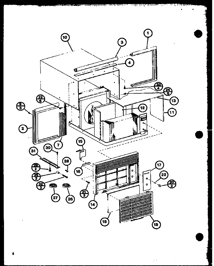 Page 1 Diagram and Parts List for ES5P2MS P9931503R Maytag Air Conditioner