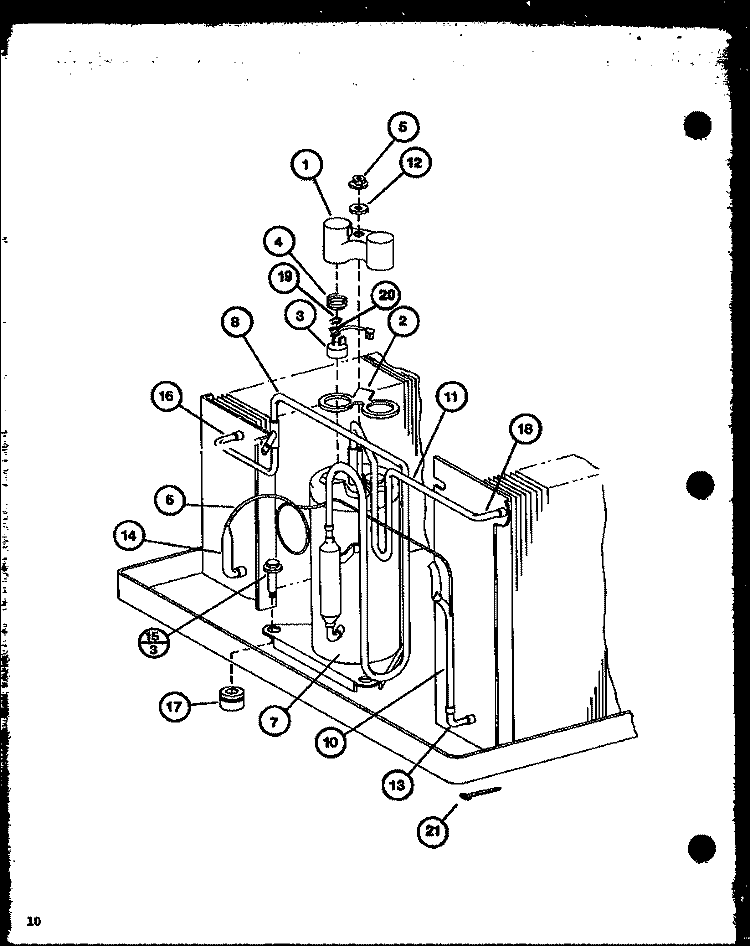 Page 4 Diagram and Parts List for ES5P2MS P9931503R Maytag Air Conditioner