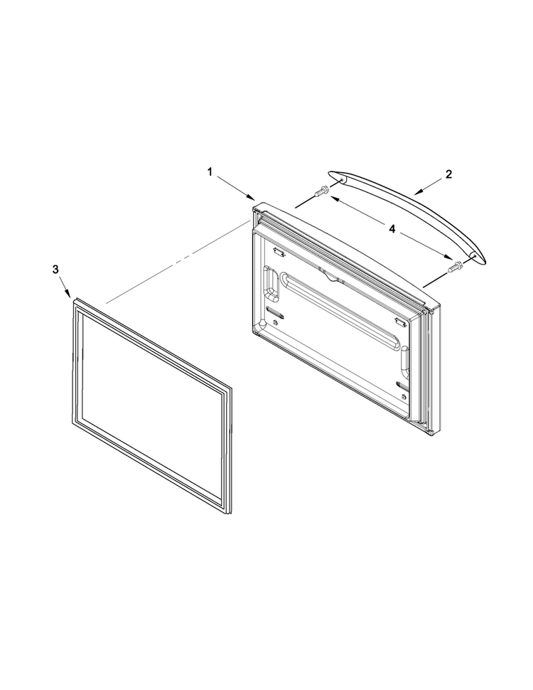 Freezer Door Diagram and Parts List for MFF2258VEB8  Maytag Refrigerator