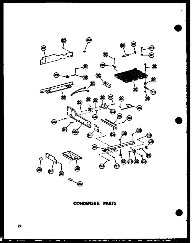 Compressor Parts Diagram and Parts List for SD19W-C-P60340-36WC  Amana Refrigerator