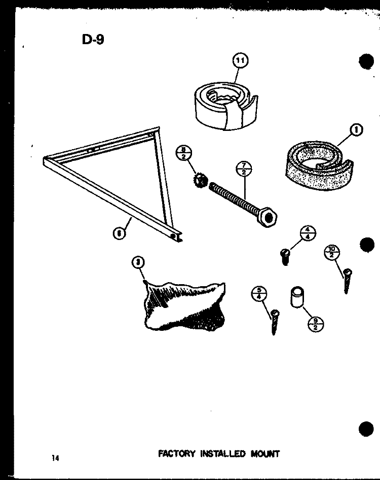 Page 3 Diagram and Parts List for 1095A P6968410R Amana Air Conditioner