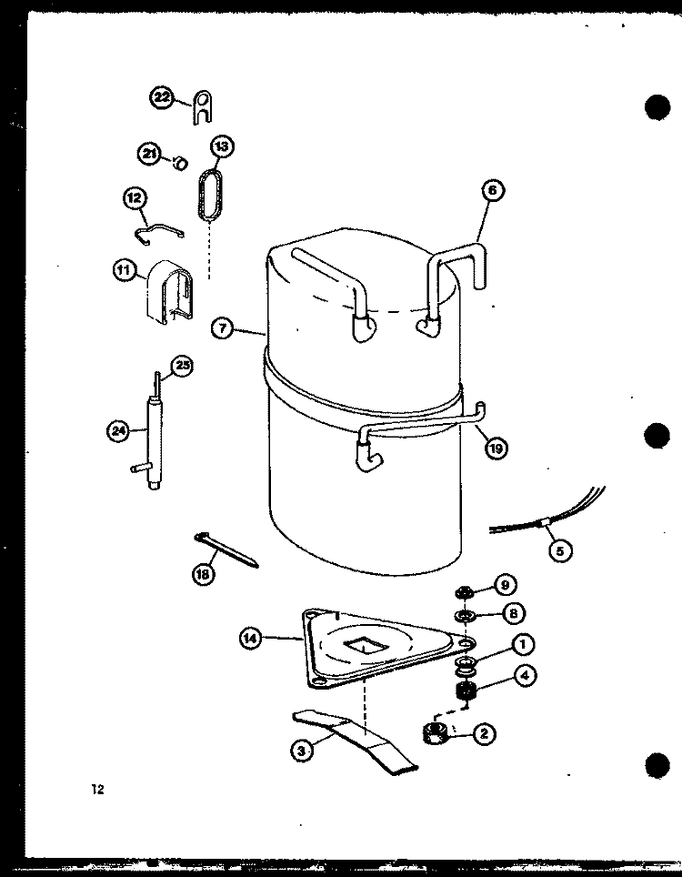 Page 3 Diagram and Parts List for ES1093HER P6968402R Maytag Air Conditioner