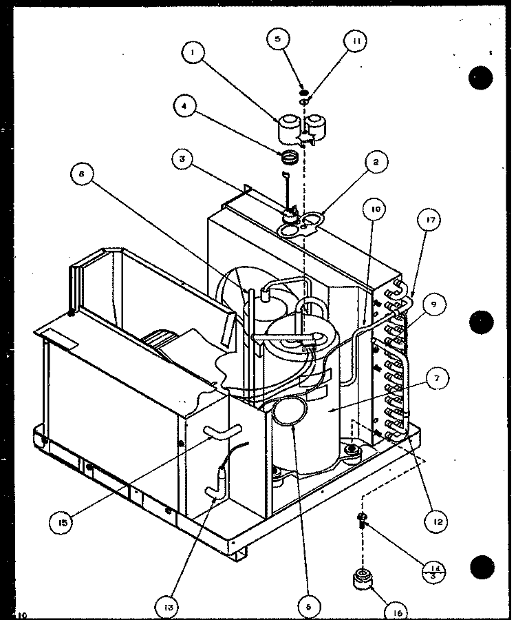 Page 4 Diagram and Parts List for B12C3V P1152002R Amana Air Conditioner