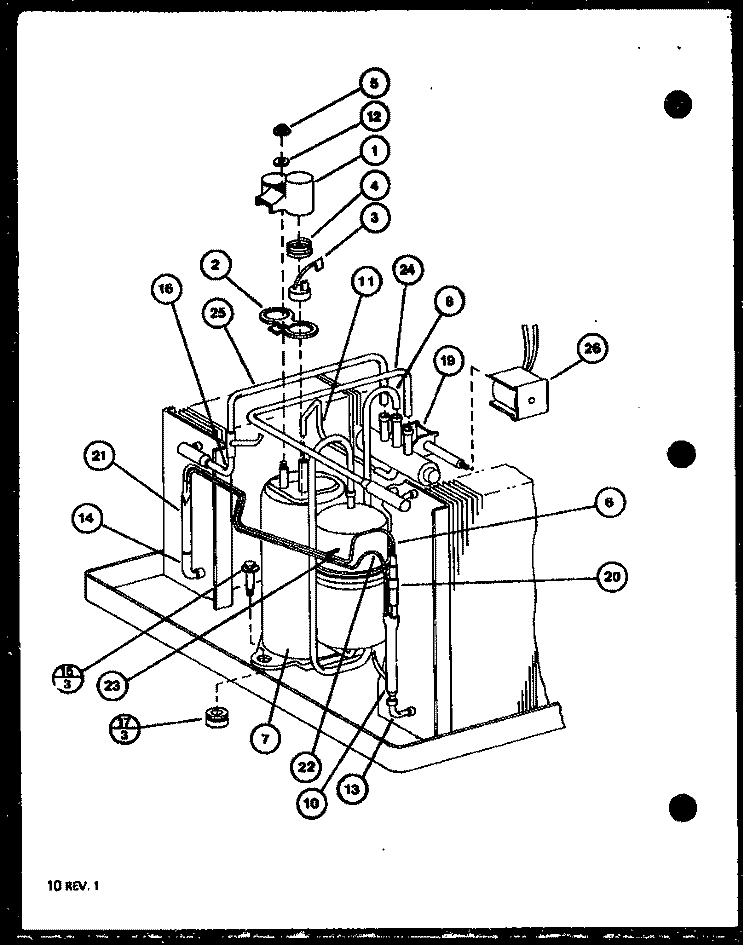 Page 4 Diagram and Parts List for 12C3HES P6968422R Maytag Air Conditioner