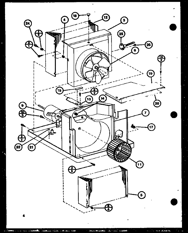 Page 2 Diagram and Parts List for B12C3HES P9920815R Amana Air Conditioner