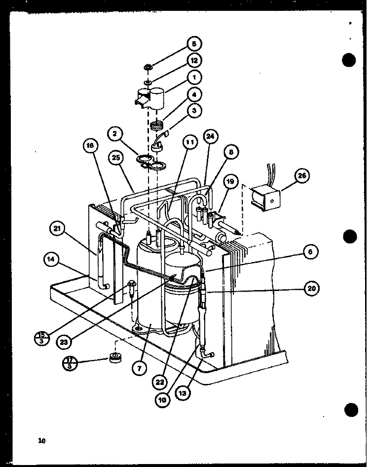 Page 4 Diagram and Parts List for B12C3HES P9920815R Amana Air Conditioner