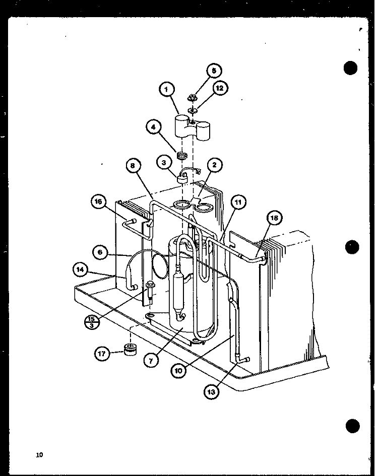 Page 4 Diagram and Parts List for 12C5A P6968417R Maytag Air Conditioner