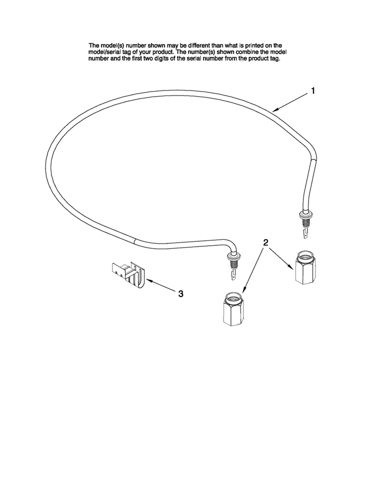 Heater Parts Diagram and Parts List for MDBH945AWB3  Maytag Dishwasher