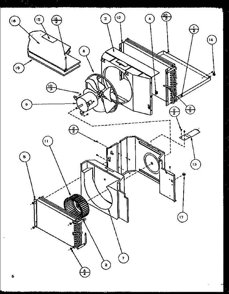 Page 2 Diagram and Parts List for B9C3HES P1152008R Amana Air Conditioner