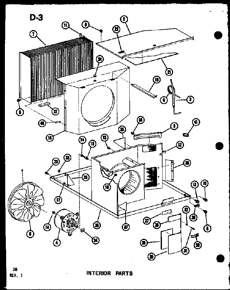 Section 5 Diagram and Parts List for 218-3K P67535-5R Amana Air Conditioner