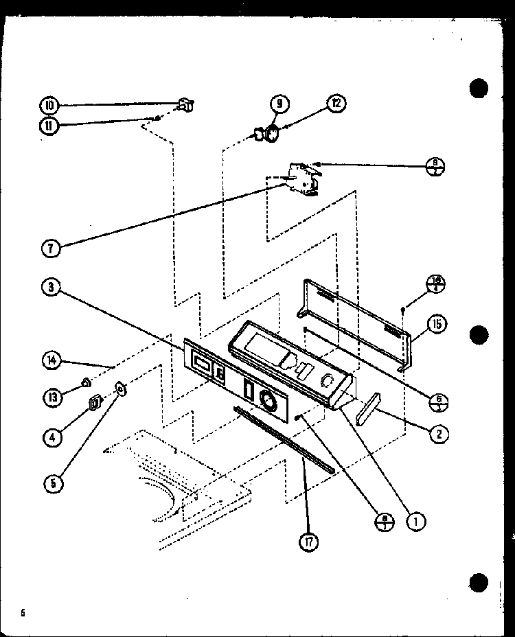 Section 6 Diagram and Parts List for LWD352L P1122902WL Amana Washer