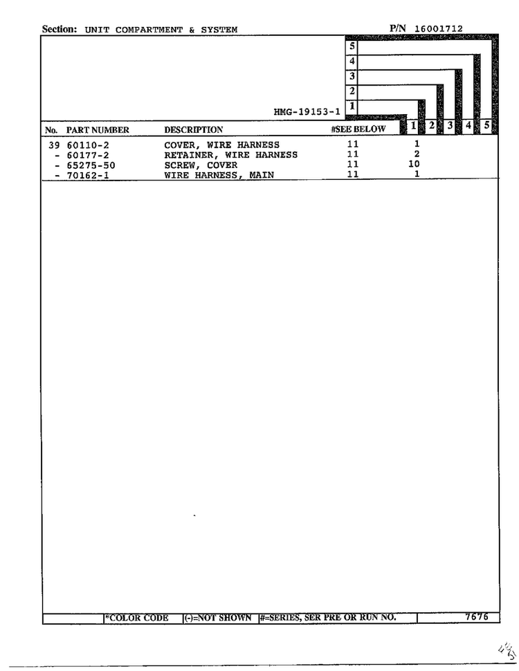 Unit Compartment And System Page 3 Diagram and Parts List for 19153-1  Admiral Refrigerator