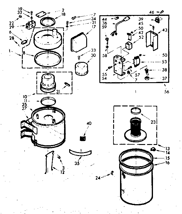 Vacuum Cleaner Parts Diagram and Parts List for 11640260  Kenmore Central Vacuum