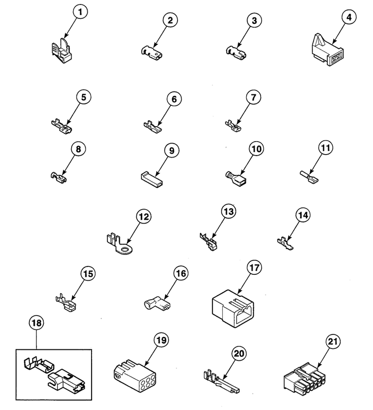 Terminals Diagram and Parts List for SDE607LF  Speed Queen Dryer