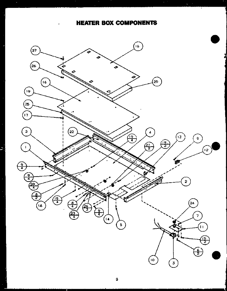 Page 2 Diagram and Parts List for FST136-2D FST13602D Amana Cooktop