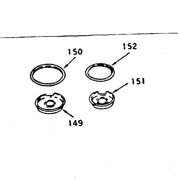 Pan And Ring Kit Diagram and Parts List for 1439007100  Kenmore Range