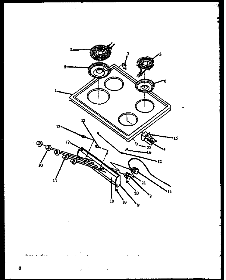 Page 3 Diagram and Parts List for EBE22AA0CEH P1142442N W Amana Range