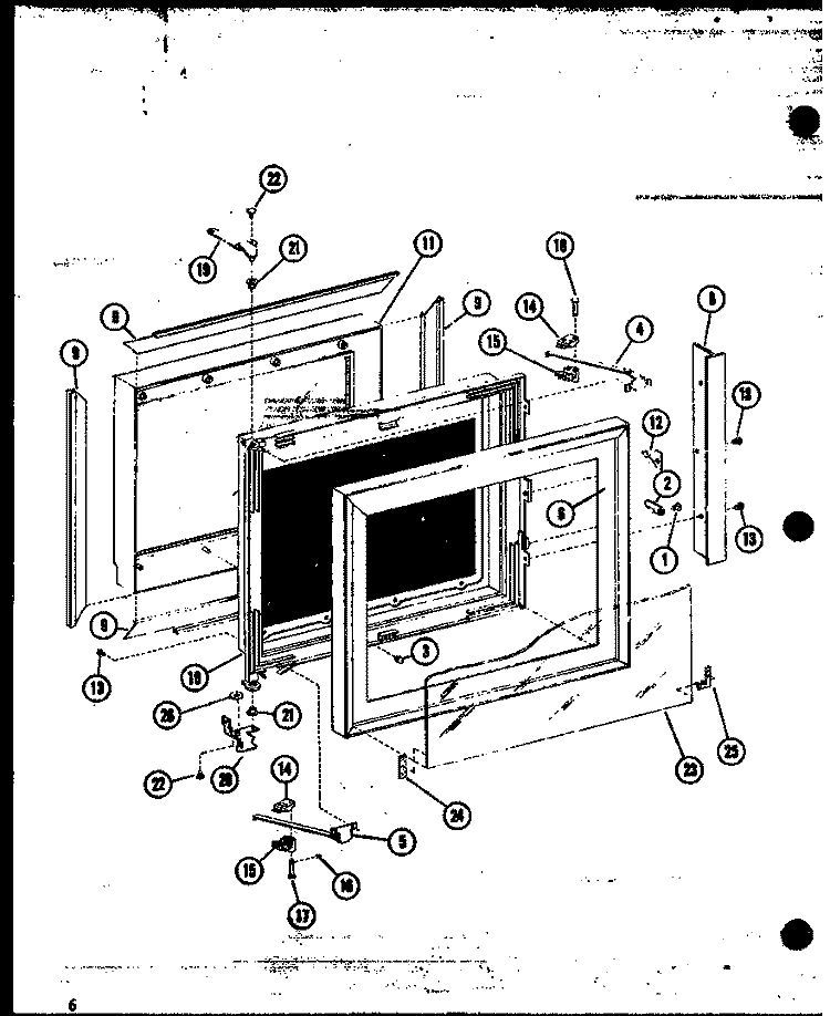 Page 1 Diagram and Parts List for RCR-5 P8531901S Amana Microwave Oven Combo