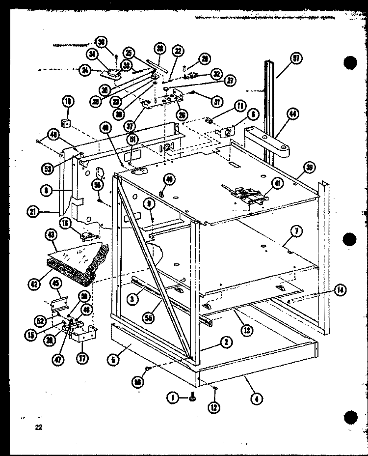 Page 9 Diagram and Parts List for RCR-5 P8531901S Amana Microwave Oven Combo