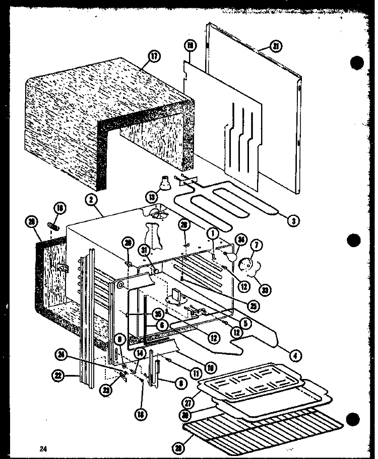Page 10 Diagram and Parts List for RCR-5 P8531901S Amana Microwave Oven Combo
