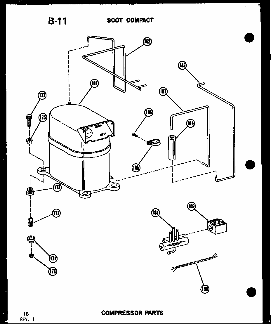 Compressor Parts (11-5j/p54336-67r) Diagram and Parts List for 109-5PE P54975-32R Amana Air Conditioner